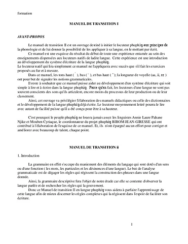 Manuel de linguistique